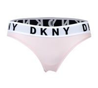 DKNY Damen Slip - Brief, Cotton Modal Stretch, Logobund, einfarbig L Rosa