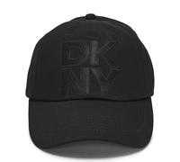 DKNY Damen Solid Baseball Cap with Block Logo Beanie-Mütze, Schwarz, Einheitsgröße