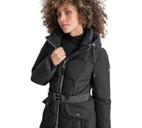 DKNY Damen Zip Front With Belt Maxi Coat, Schwarz, XL EU