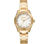 Dkny Chambers Glitz 30 Mm Damenuhr One Size Yellow Gold / Silver Grey / Mineral