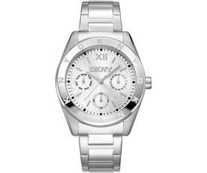 DKNY Damenuhr Chambers Multi Sport Silver