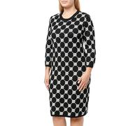 DKNY,Dress,L/S Full Fashion KNI,Black/Ivory,XL