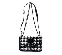 DKNY Elissa Shoulder Bag S Blk / Wht Hndstooth