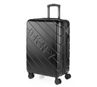 DKNY - Hartschalenkoffer Groß, Reisekoffer Mit Rollen Groß - Robustes Reisegepäck Als Aufgabegepäck 158 cm Gurtmaß - Trolley Koffer & Trolleys, Suitcase Mit TSA-Schloss Erweiterbares Volume, Schwarz