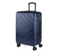 DKNY - Hartschalenkoffer Groß, Reisekoffer Mit Rollen Groß - Robustes Reisegepäck Als Aufgabegepäck 158 cm Gurtmaß - Trolley Koffer & Trolleys, Suitcase Mit TSA-Schloss Erweiterbares Vo, Marine Blau