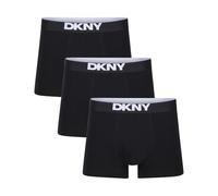 DKNY Herren-Boxershorts in Schwarz | Ultra weicher Stoff aus Modal und Baumwollmischung mit elastischem Mikrofaserbund | Bequeme und Dehnbare Unterwäsche - Packung mit 3 Stück