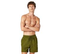 DKNY Herren Lightweight Quick Dry Volley UPF 40+ Protection Swim Trunk Badehose, Dark Olive, XL