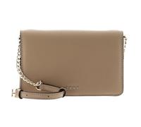 DKNY Leder Umhängetasche Schultertasche Bryant Full Flap Crossbody Jute beige