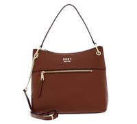 DKNY Leder Umhängetasche Schultertasche Gregorio Hobo Bag Caramel braun