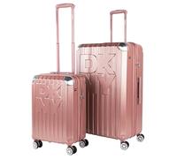 DKNY - Leicht Koffer Set Polycarbonat Reisekoffer Set für Flugreisen - Dauerhaft Hartschalenkoffer Set - Kofferset Hartschale mit TSA Kombinationsschloss, Rosa