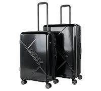 DKNY - Leicht Koffer Set Polycarbonat Reisekoffer Set für Flugreisen - Dauerhaft Hartschalenkoffer Set - Kofferset Hartschale mit TSA Kombinationsschloss, Schwarz