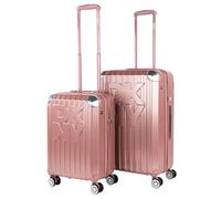 DKNY - Leicht Koffer Set Polycarbonat Reisekoffer Set für Flugreisen - Dauerhaft Hartschalenkoffer Set - Kofferset Hartschale mit TSA Kombinationsschloss, Rosa