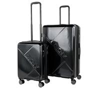 DKNY - Leicht Koffer Set Polycarbonat Reisekoffer Set für Flugreisen - Dauerhaft Hartschalenkoffer Set - Kofferset Hartschale mit TSA Kombinationsschloss, Schwarz