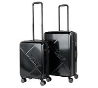 DKNY - Leicht Koffer Set Polycarbonat Reisekoffer Set für Flugreisen - Dauerhaft Hartschalenkoffer Set - Kofferset Hartschale mit TSA Kombinationsschloss, Schwarz