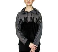 DKNY Modern Generation LS Top With Hood Schwarz Polyester Medium Damen