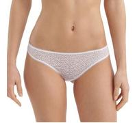 DKNY Modern Lace Trim Thong Weiß Nylon X-Large Damen