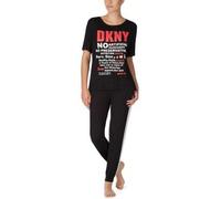DKNY Only In DKNY T-shirt And Jogger Set Schwarz Viskose Medium Damen