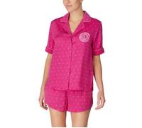 DKNY Only In DKNY Top And Boxer Pj Set Rosa Polyester Small Damen
