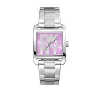 Dkny City Maxi 29 Mm Damenuhr One Size Silver Grey / Fuchsia / Mineral