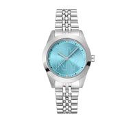 DKNY Quarz Damenuhr Parsons Logo mit Edelstahlarmband