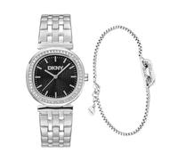 DKNY Set Quarz Damenuhr Evening inkl. Edelstahlarmband