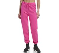 DKNY Sport Women's Metallic Logo Everyday Jogger, Beet, Small