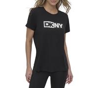 DKNY,T-Shirt,Two Tone LG C-NK Tee,Black,XL