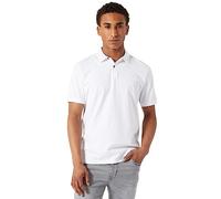 DKNY Weiche Baumwoll-Poloshirts für Herren - moderne Passform, schnell trocknend, lässiges Herren-Poloshirt, kurzärmelig, Weiss/opulenter Garten, Mittel