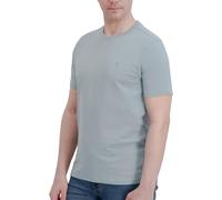 DKNY Weiches Baumwoll-T-Shirt für Herren - einfarbig, lässig, mit Rundhalsausschnitt, bequemes, hochwertiges Herren-T-Shirt mit klassischer Passform, Rauchblau, L