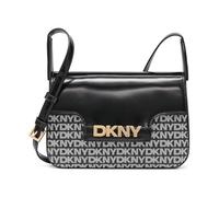 DKNY Women's Avril Crossbody Bag, Black and Black Logo