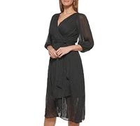 DKNY Women's Ballon Sleeve Regular Fit Cocktail Dress