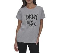 DKNY,Women's Blouse/Shirt,RHSTN GRFTI LG SS TE,PRL HGR/BLK,XS