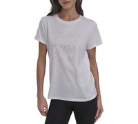 DKNY,Women's Blouse/Shirt,RHSTN LYRD OTLN LG T,WHT/Silver,XXS