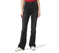 DKNY Women's Boreum High Rise Flare Jeans, Concrete, 28