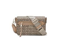 DKNY Women's Bryant Ave Mid Flap Crossbody, Chino/Cappuccino