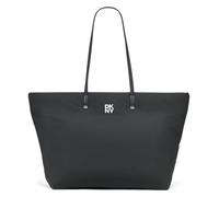 DKNY Women's Jenny Tote 100% Polyester with pu Trim, Black