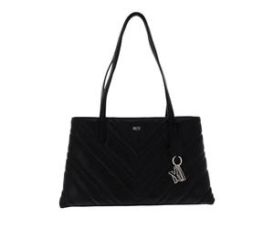 DKNY Women's Madison Bag in Lamb Nappa Leather Tote, Black/Gold