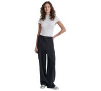 DKNY Women's Pull On Nylon Patch, Black, Medium
