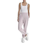 DKNY Women's Rhinestone Logo High Waist Jogger, Allure, Medium