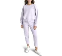 DKNY,Women's Variety Embroidery Logo Crew Neck with Pockets Orchid,L