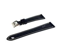 DKWOIS 18 mm 19 mm 20 mm 21 mm 22 mm, französisches Epsom-Leder, Schnellverschluss-Uhrenarmband, universelles flaches Kopfband, langlebiges Luxus-Accessoire(Blue Pink,19mm)