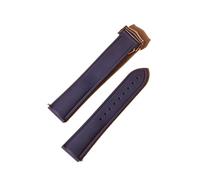 DKWOIS 20 mm 21 mm 22 mm weiches FKM-Gummi-Uhrenarmband, perfekt kompatibel mit Cartier Santos Omega AP, kompatibel mit Panerai Sekio Flat End Universal-Uhrenarmband(Blue,22MM_CONVEX BUCKLE)