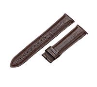 DKWOIS Echtlederarmband 12/13/14/15/16/17/18/19/20/21/22/23/24 mm, universell for Damen und Herren, braun, aus Rindsleder, Ersatzarmband for Uhren(Dark Brown no buckle,20mm)