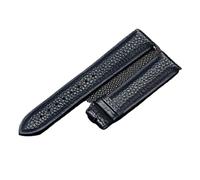 DKWOIS Echtlederarmband 12/13/14/15/16/17/18/19/20/21/22/23/24 mm, universell for Damen und Herren, braun, aus Rindsleder, Ersatzarmband for Uhren(Blue no buckle,12mm)