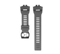 DKWOIS GBD-200 Herren-Silikonarmband, Sport, kompatibel mit Casio GBD-200-1A GBD-200RD-4, Gummi-Ersatzarmband, Uhrenzubehör(Grey black pin)