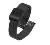 DKWOIS Kompatibel mit Casio Retro Small Gold Uhrenarmband A159w LA670 La680 La690 A158/A159/A168/169 Atmungsaktives Milan Mesh-Gürtel Herren Damen Uhrenarmband(Noir,13mm LA-670)