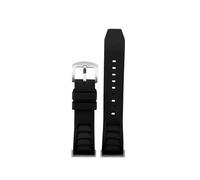 DKWOIS Kompatibel mit Casio Strap GM-5600 DW5600/DW5610 GM-110 Serie Fluoro Gummi Armband Sport Silikon herren Uhr Zubehör 16mm(Black Silver)