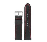 DKWOIS Kompatibel mit Citizen BM8475 BM7140 Seiko Uhrenarmband, wasserdicht, Nylon, Canvas, Sport, Outdoor, Lederarmband, Herren, 20 mm, 22 mm, 23 mm, Grün(Black red steel pin,20mm)