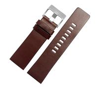 DKWOIS Kompatibel mit Diesel Leder Uhrenarmband DZ7332 DZ7314 DZ7311 DZ7332 Herren Armbanduhr Band Armband Zubehör 26MM 28MM 30MM 32M(Dark brown steel,26mm)