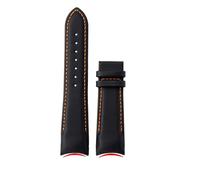 DKWOIS Kompatibel mit Tissot 1853 COUTURIER T035 T035407A T035617 627 T035439 Herren-Gebogenes Armband 22 mm 23 mm 24 mm Armband Echtlederarmband(Black a-no clasp,24mm)